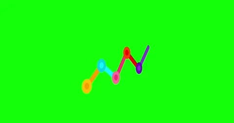 Chart typical business model with circles greenbox Vídeos de archivo 333128895