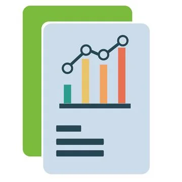 Chart vector icon for business symbol design Stock Illustration