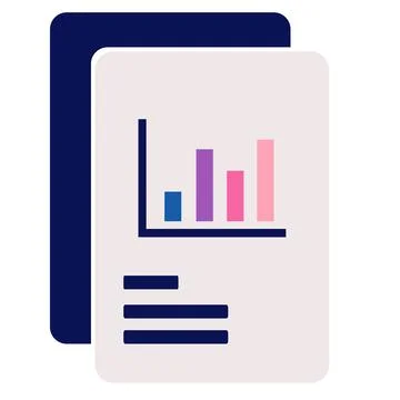 Chart vector icon for business symbol design Illustration
