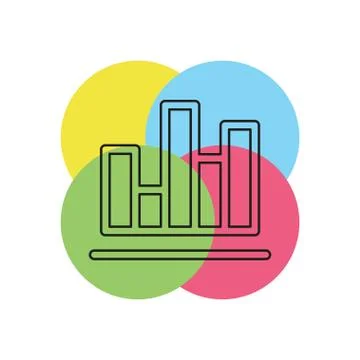 Chart vector icon Stock Illustration