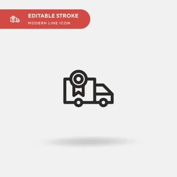 Charter Simple vector icon. Illustration symbol design template for web mobil Stock Illustration