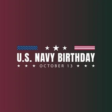 Charting the Course The US Navy Anniversary Festivities Stock Illustration