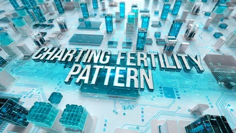 Charting Fertility Pattern with medical digital technology concept Stock Footage 106539982