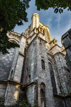 Chartres Cathedral gothic architecture Stock Photos