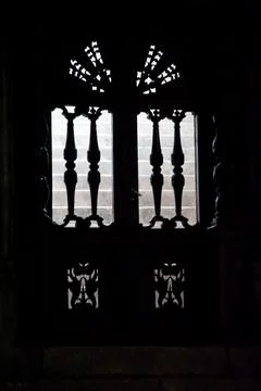 Chartres cathedral interior door Stock Photos