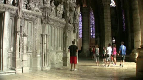 Chartres cathedral interior 動画素材 12665399