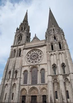 Chartres Cathedral 库存照片