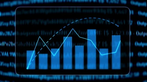 Charts and datas infographic animation Stock Footage 99704836
