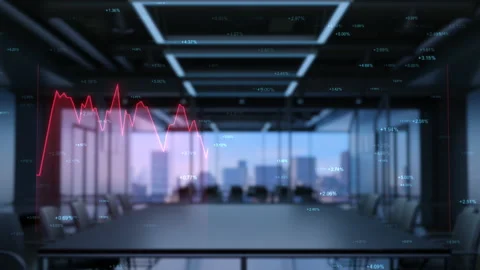 Charts and diagrams digital visualization. Futuristic HUD. Financial statistics Stock Footage 155622710