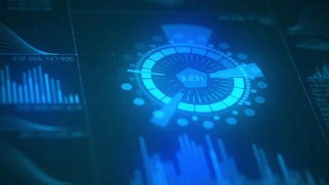 Charts and Graphs Stock Footage 253466925