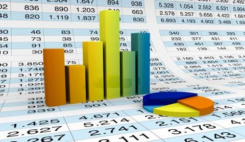 Charts and spreadsheets Stock Illustration