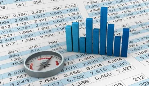 Charts and spreadsheets Stock Illustration