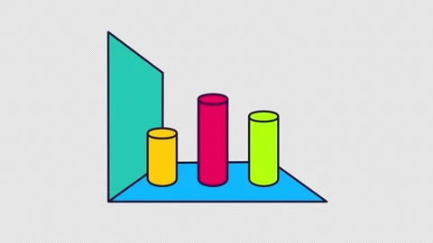 Charts Animated Icons Motion Graphics Stock Footage 306352744