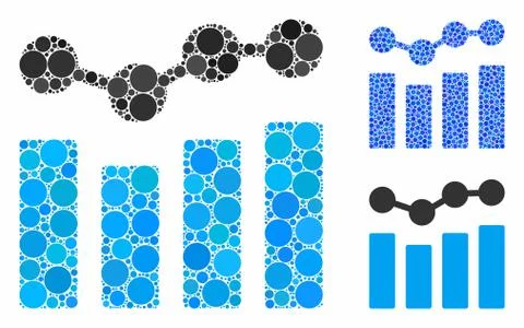 Charts Composition Icon of Circle Dots イラスト素材