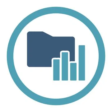 Charts Folder icon Illustrazione stock