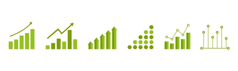 Charts. Set. Stock Illustration
