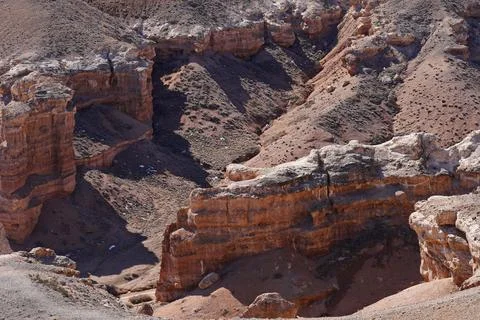 Charyn Canyon Stockfoto's