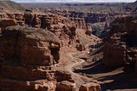 Charyn Canyon 스톡 사진
