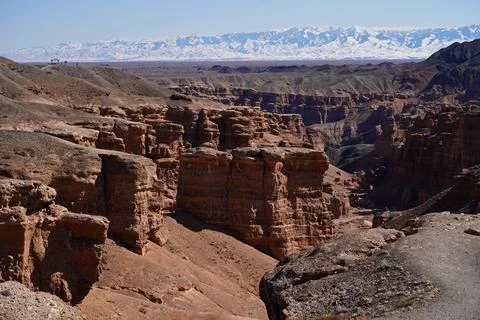 Charyn Canyon 스톡 사진
