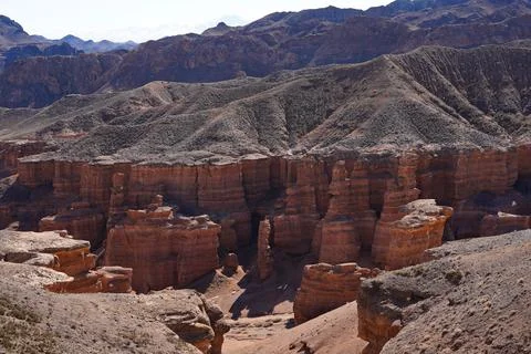 Charyn Canyon Fotos de archivo