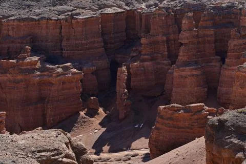Charyn Canyon Fotos de archivo