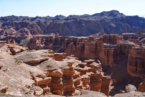 Charyn Canyon Fotos de archivo