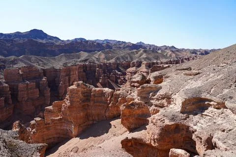 Charyn Canyon Fotos de archivo