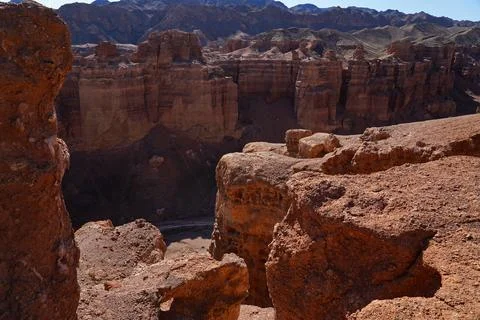 Charyn Canyon 스톡 사진