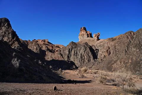 Charyn Canyon Stockfoto's