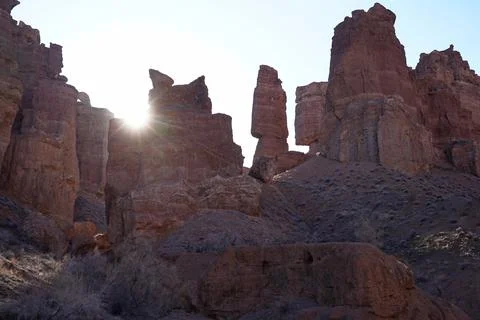 Charyn Canyon 스톡 사진