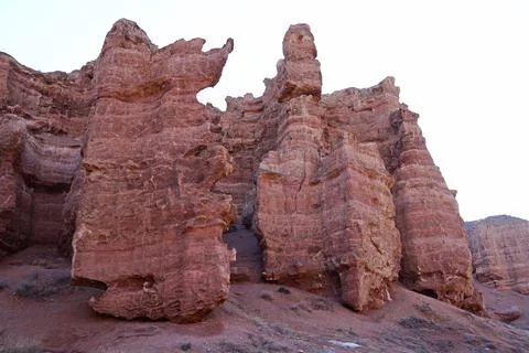 Charyn Canyon Stockfoto's