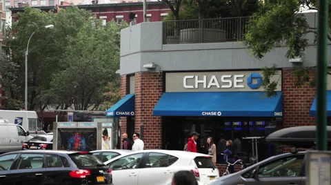 Chase Bank exterior. Stock Footage