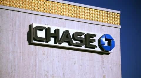 Chase Building Sign In Sunlight 스톡 동영상 10589667