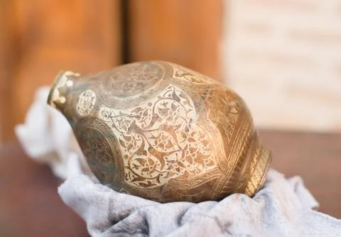 Chaser of copper at work Stock Photos