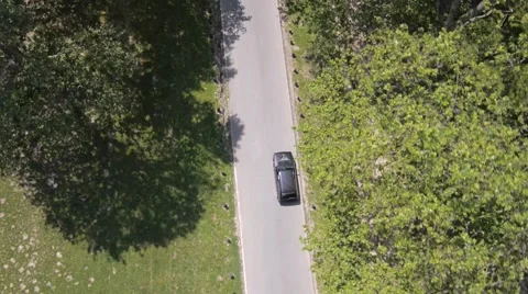 Chasing black car Video stock 46813905