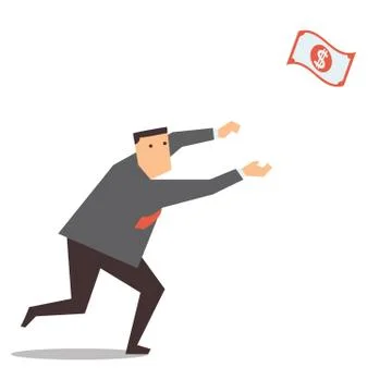 Chasing money Stock Illustration