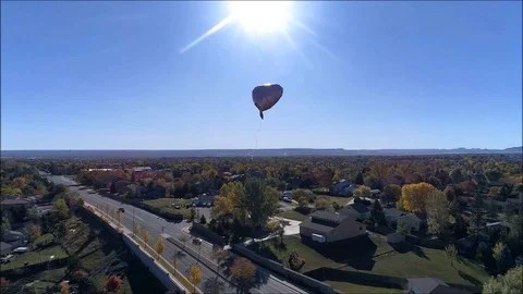 Chasing my heart in the sky Stock Footage 86516884
