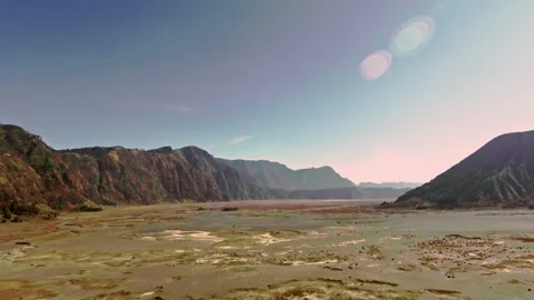 Chasing sunrise over the iconic Mount Bromo Stock Footage 304221444