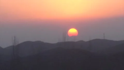 Chasing the sunset Stock Footage 147977829