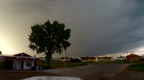 Chasing A Supercell Stock Footage 54705873