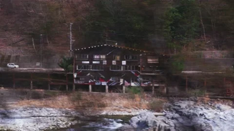 Chasing a truck from the forest, 4K slow motion 스톡 동영상 220940441