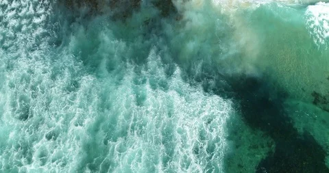 Chasing a wave from above, drone, 4k 25FPS, NSW, Australia Stock Footage 102358843