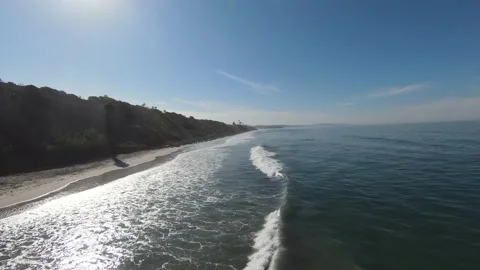 Chasing Waves at Swamis Stock Footage 162189468