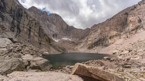 Chasm Lake Time Lapse 01 | Longs Peak | Rocky Mountain National Park | 8K Stock-Footage 295969024