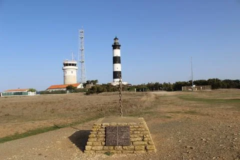 Chassiron Lighthouse on the Île d'Oléron Stock Photos