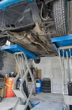 The chassis of a car Stock-Fotos