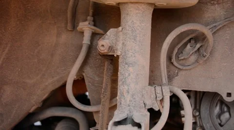 Chassis of the car, under the car Stock Footage 49660202