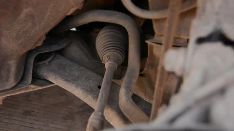 Chassis of the car, under the car Stock Footage 49660203