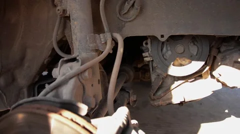 Chassis of the car, under the car Stock Footage 49660211