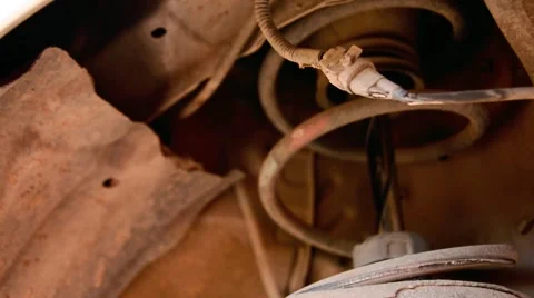 Chassis of the car, under the car Stock Footage 49660213